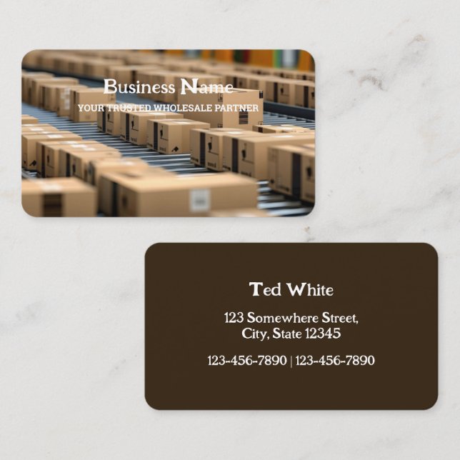 Wholesale Distributor Business Card (Front/Back)
