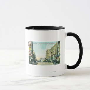 Wholesale District Scene on Los Angeles Street Mug