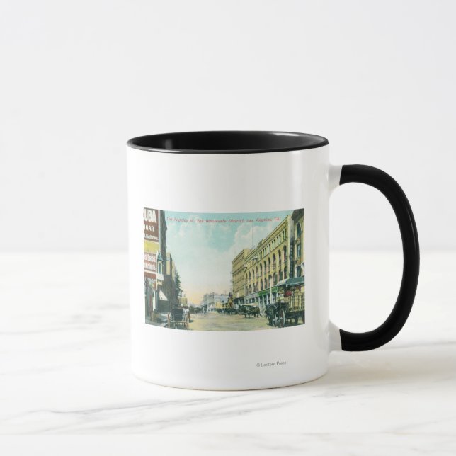 Wholesale District Scene on Los Angeles Street Mug (Right)