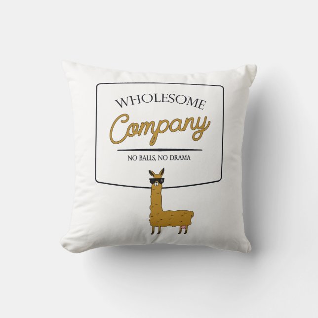 Wholesome Company Lama Cushion (Front)