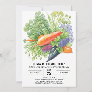 Wholesome Garden Party Birthday Invitation