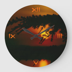 Whom Beats Time Large Clock