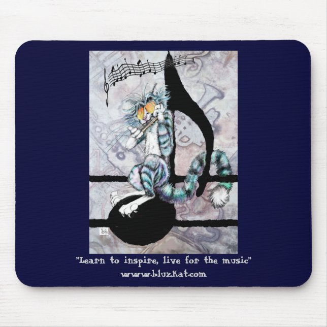 “Whompin” BluzKat Mousepad (Front)