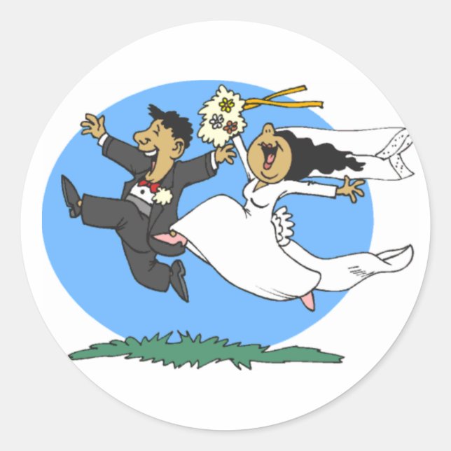 Whoo Hoo Wedding Sticker (Front)