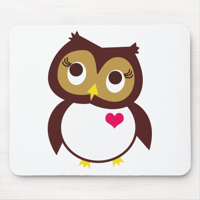 Whoo Loves You Mouse Mat (Front)