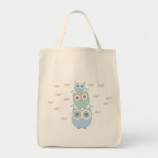 Whoo Loves You Organic Grocery Tote Bag