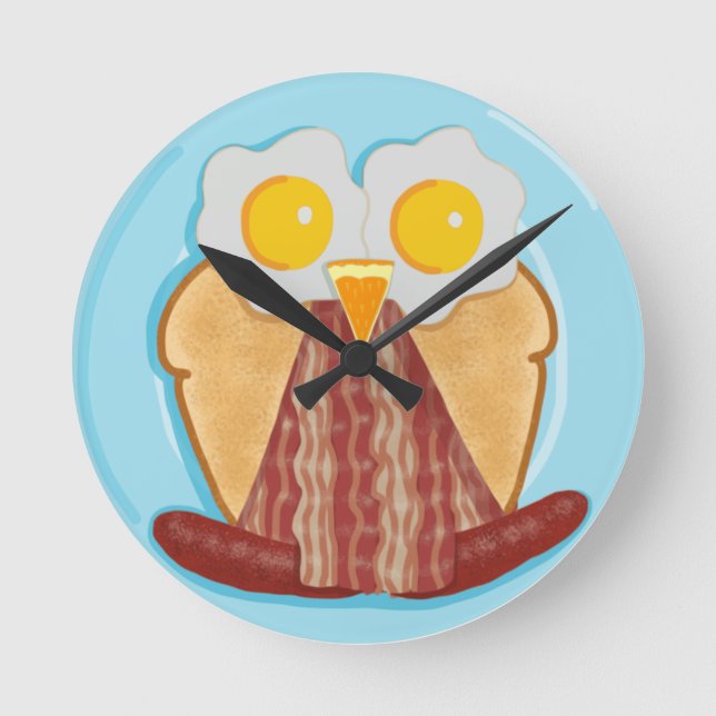 Whoo Wants Breakfast? Owl Clock (Front)