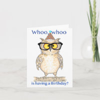Whoo Whoo Happy Birthday Owl