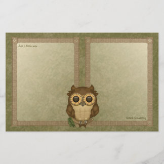 Whoolio The Cutest Owl Notepaper Stationery