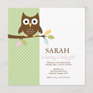 {whooo is having a baby?} invitation