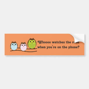 Whoooo Owls Bumper Sticker