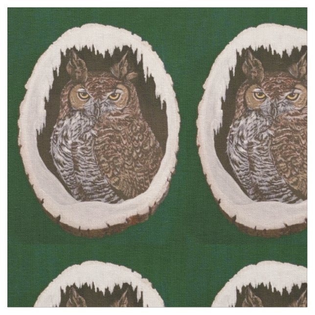 "Whoooooo?" Fabric (Close Up)