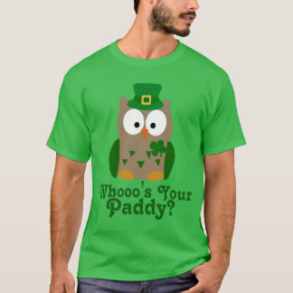 Whooo's Your Paddy St. Patrick's Day Owl T-Shirt
