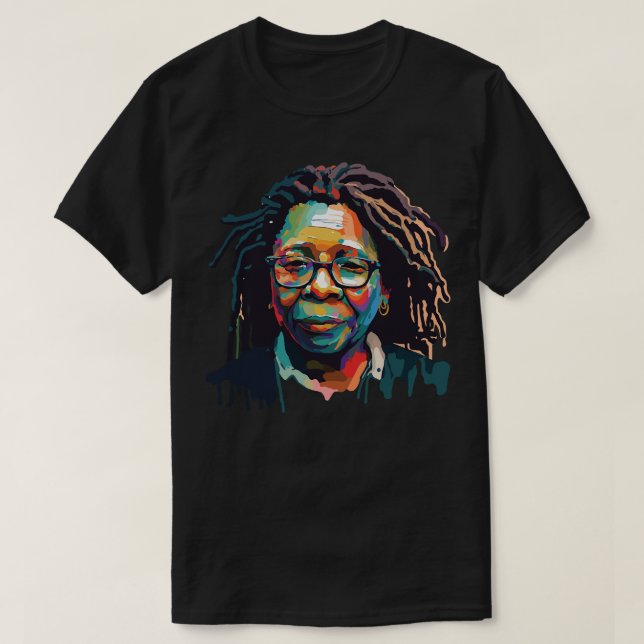 Whoopi Goldberg Art T-Shirt (Design Front)