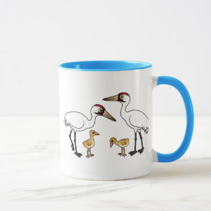 Whooping Crane Family Mug