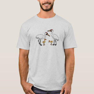 Whooping Crane Family T-Shirt
