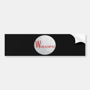WHOOPS WOODS BUMPER STICKER
