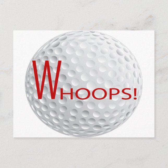 WHOOPS WOODS POSTCARD (Front)
