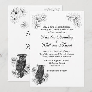 Whoo's Getting Married Awesome Wedding Invitation