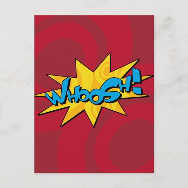 Whoosh Comic Book Postcard (Front)