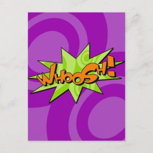 Whoosh Comic Book Postcard