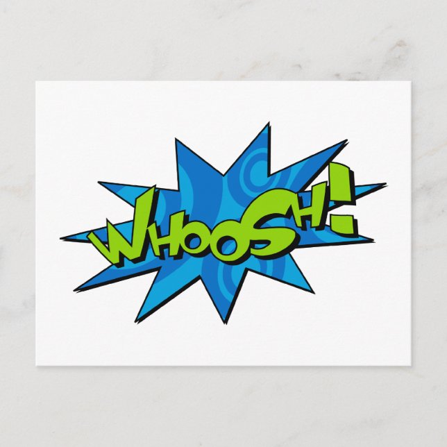 Whoosh Comic Book Postcard (Front)