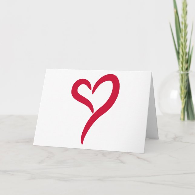 Whooshing Love Greeting Card (Front)