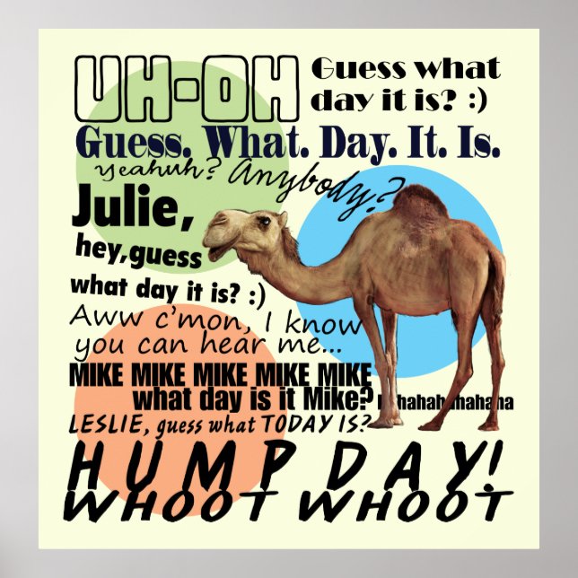 Whoot Whoot! Hump Day Poster (Front)
