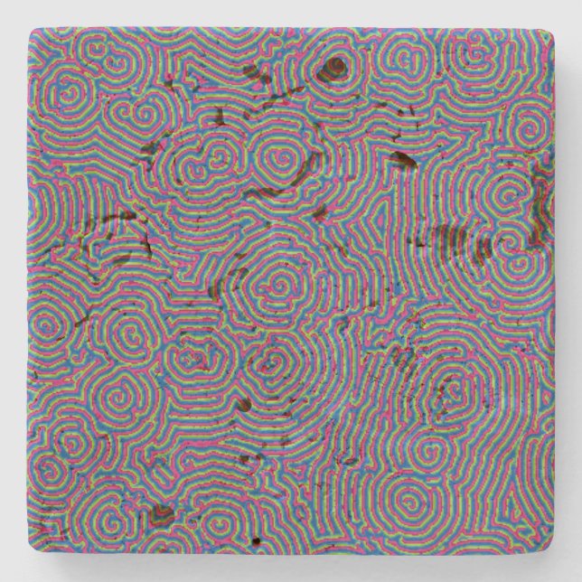 Whorls Travertine Coaster (Front)