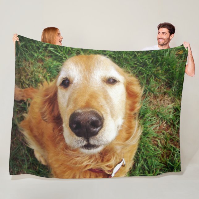 Who's a Good Boy? Fleece Blanket (In Situ)