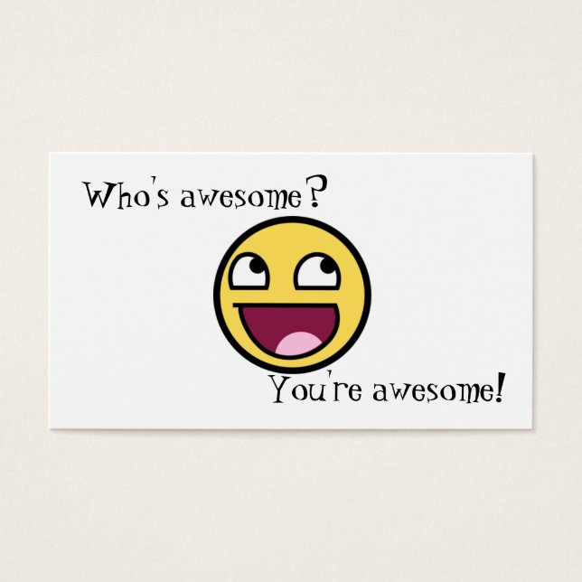 Who's Awesome? (Front)
