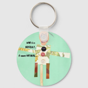 Who's b n difficult it's nature "Autism Speaks" Key Ring