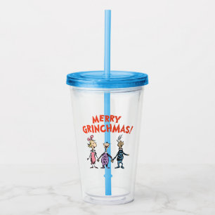 Whos Holding Hands Merry Grinchmas Acrylic Tumbler