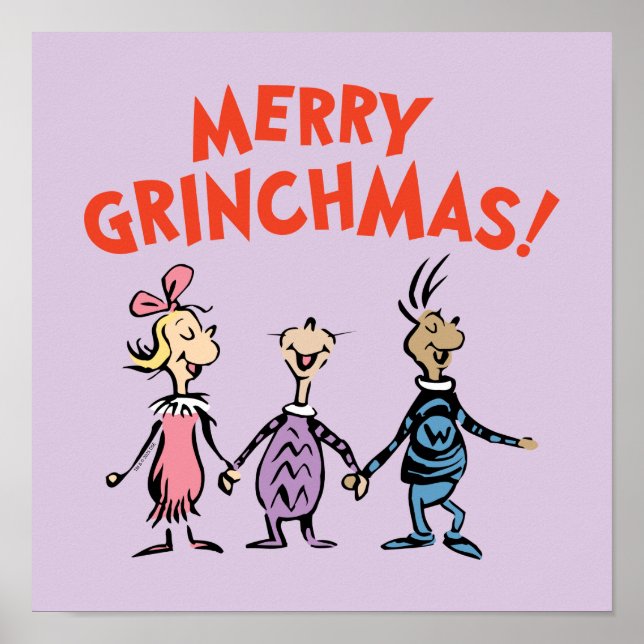 Whos Holding Hands Merry Grinchmas Poster (Front)