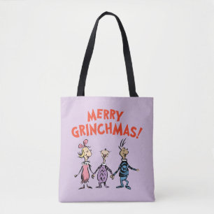 Whos Holding Hands Merry Grinchmas Tote Bag