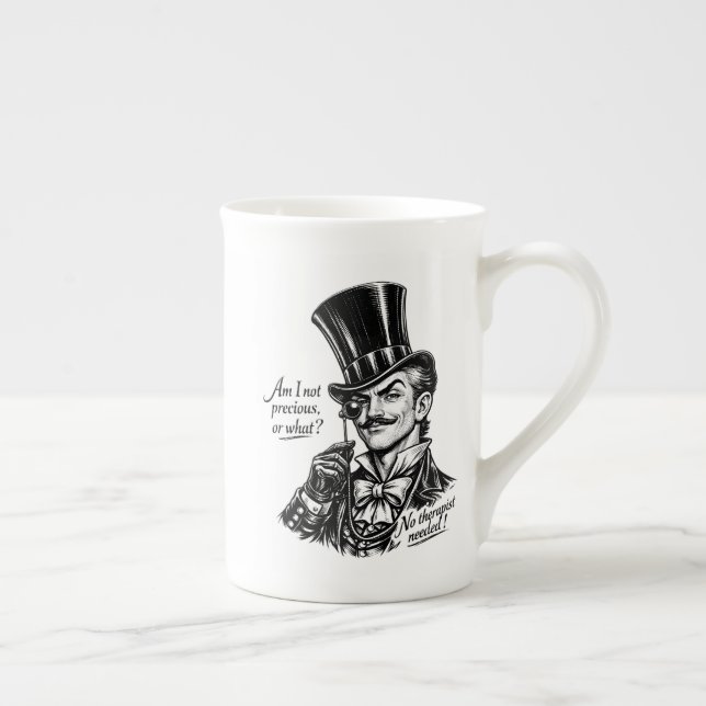 Who's precious?! Witty Lord caricature Bone China Mug (Right)