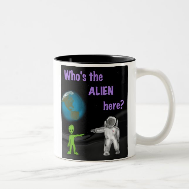 Who's the Alien Here? mug (Right)