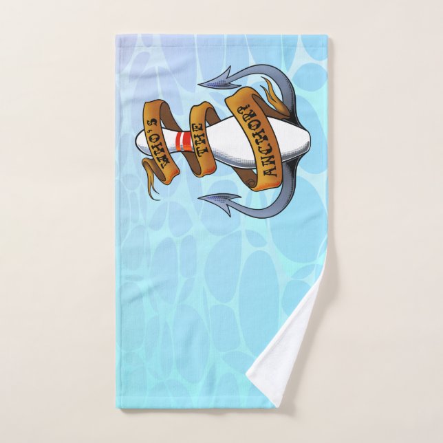 Who's the Anchor? Hand Towel (Hand Towel)