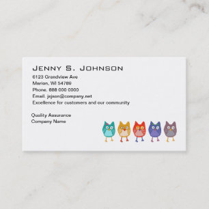 Who's who buisness card