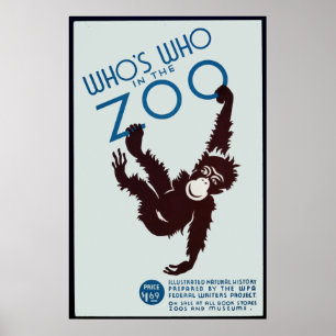 who's who in the zoo poster