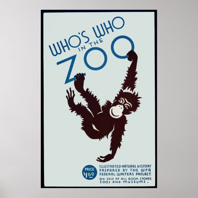 who's who in the zoo poster (Front)