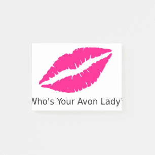 Who's Your Avon Lady Lips Post-it Notes