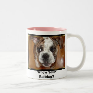 Who's Your Bulldog? Two-Tone Coffee Mug
