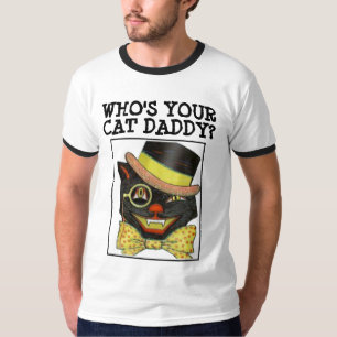 WHO'S YOUR CAT DADDY? CAT DAD T-shirts