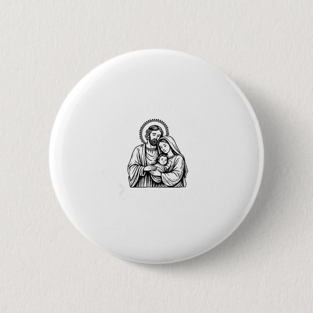 Whose God White Baby Is This Funny Christmas  6 Cm Round Badge (Front)