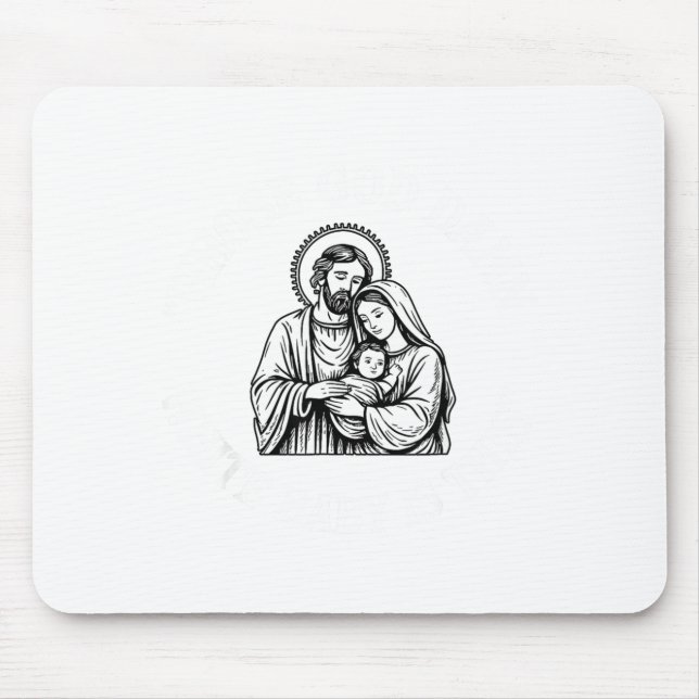 Whose God White Baby Is This Funny Christmas  Mouse Mat (Front)