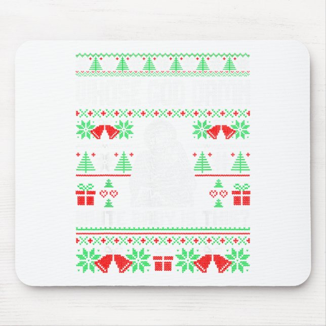 Whose God White Baby Is This Funny Jesus Ugly Chri Mouse Mat (Front)