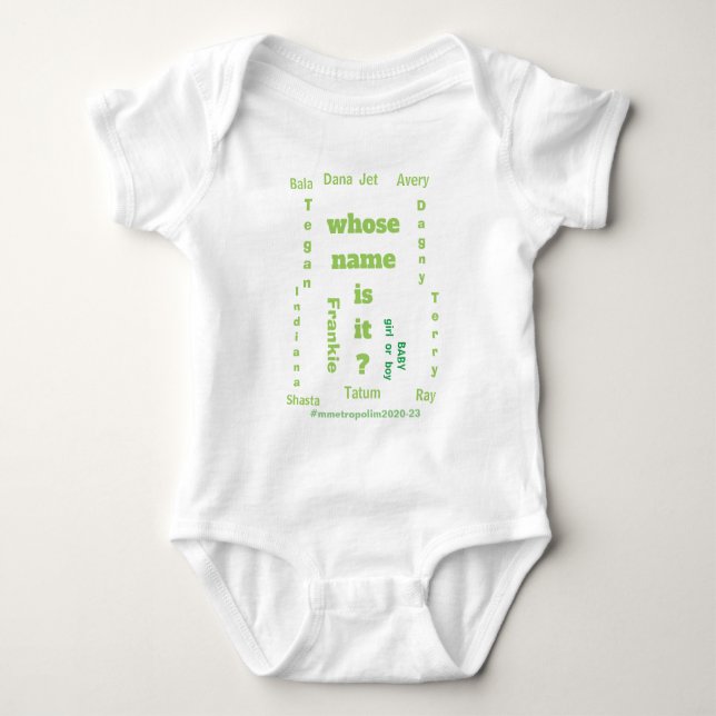 Whose Name is it? All Sizes Tshirts by MMetropolim (Front)