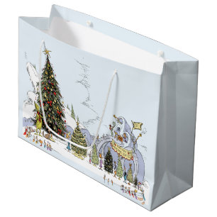 Whoville Christmas Tree Contest Large Gift Bag