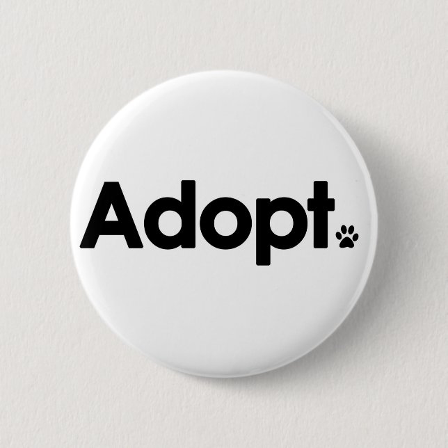 WHS Adopt Logo 6 Cm Round Badge (Front)